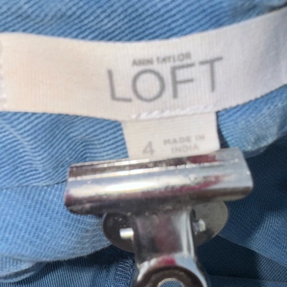 LOFT Utility Jogger Pants Women 4 Blue Belted NWOT - Picture 7 of 7